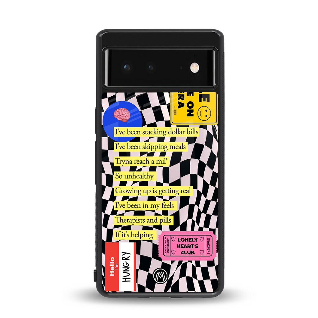 smile you're on camera back phone cover | glass case for google pixel 6