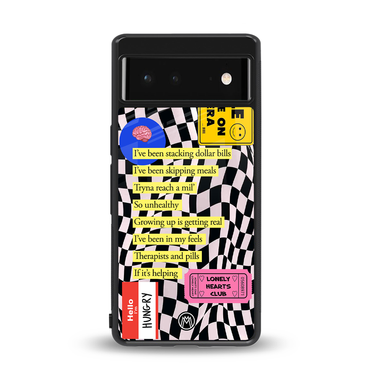 smile you're on camera back phone cover | glass case for google pixel 6