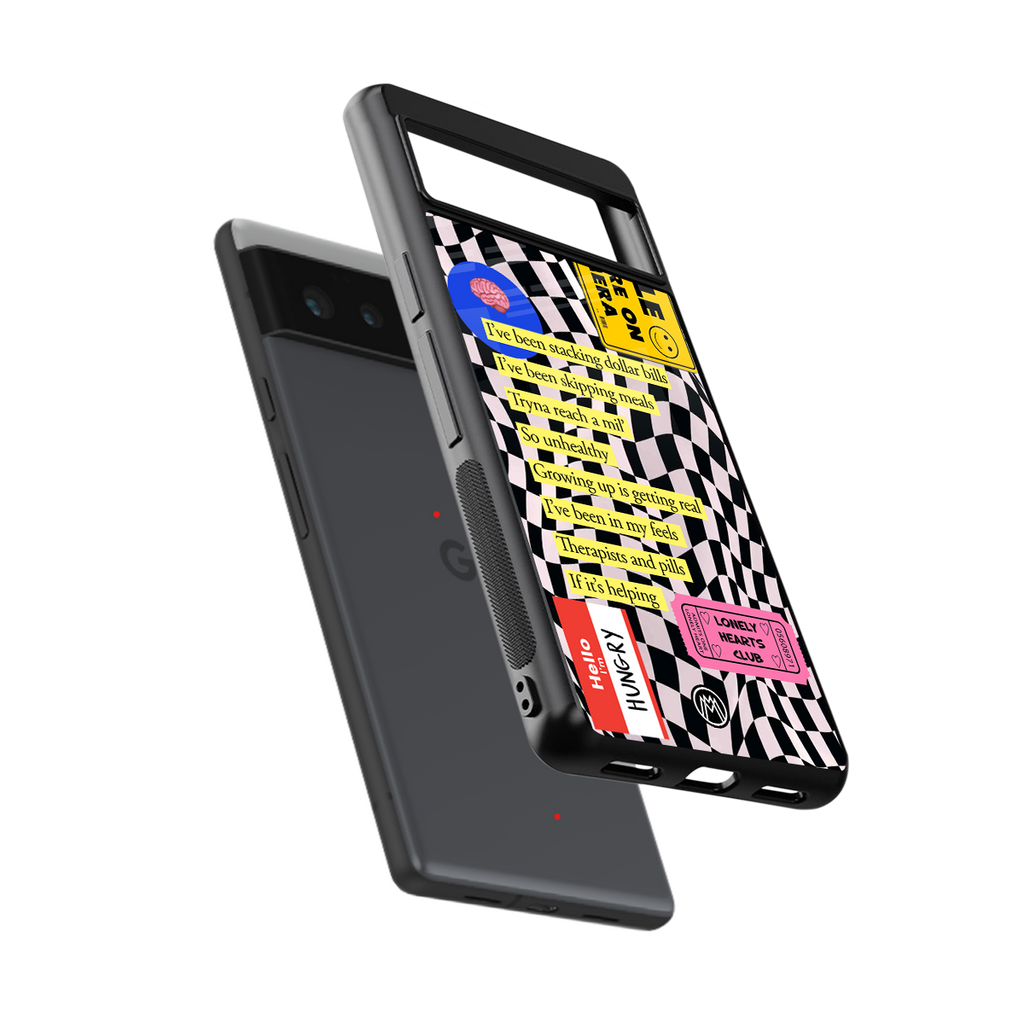 smile you're on camera back phone cover | glass case for google pixel 6
