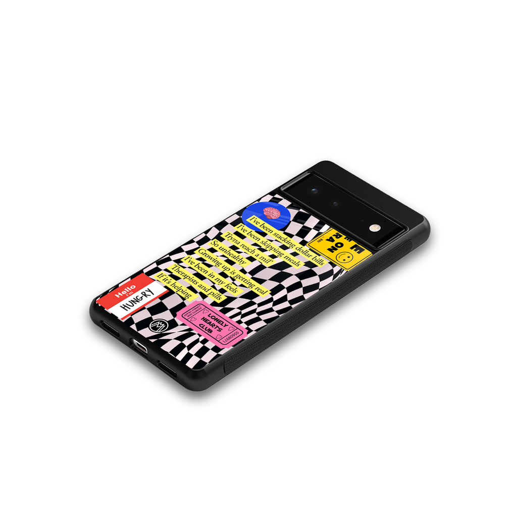 smile you're on camera back phone cover | glass case for google pixel 6