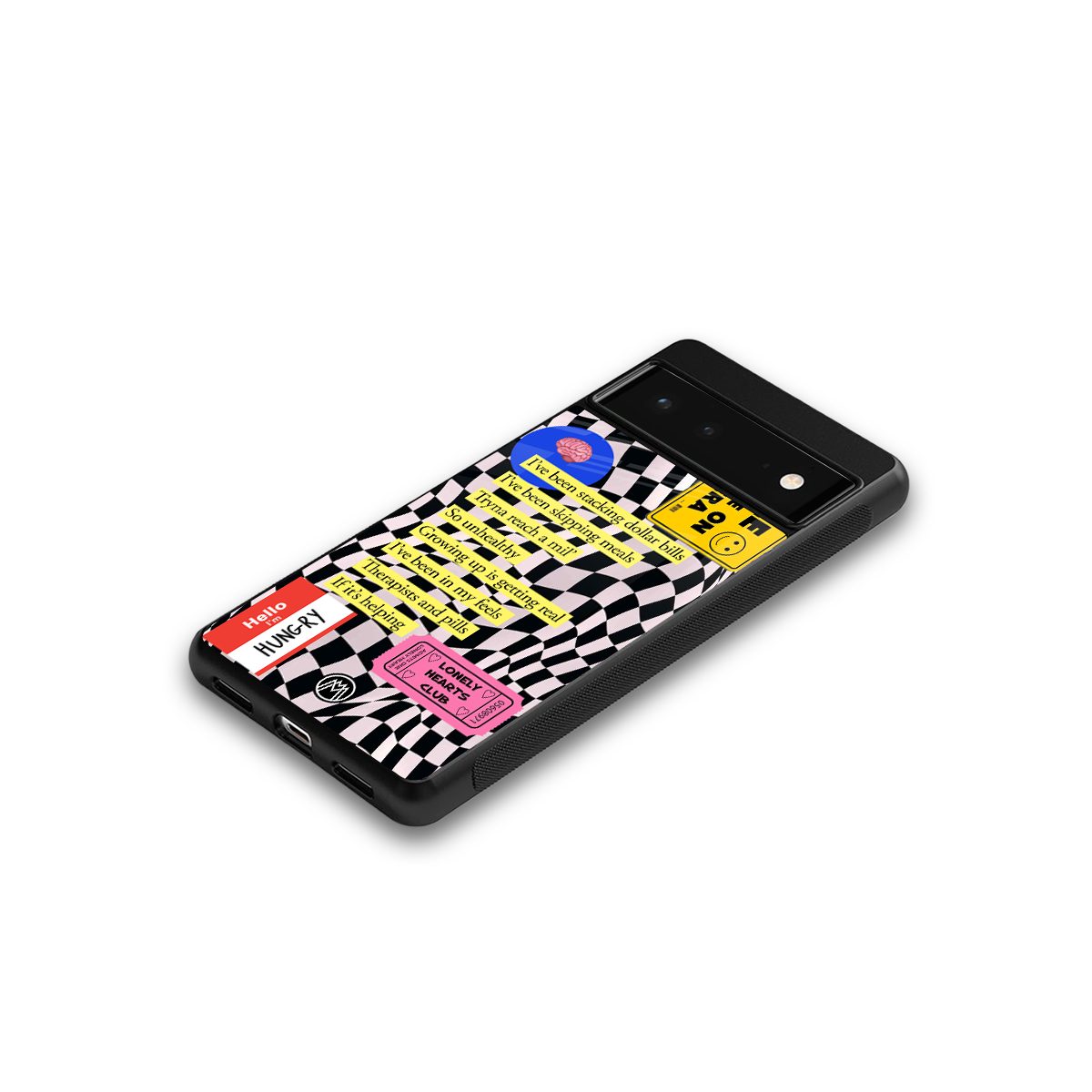 smile you're on camera back phone cover | glass case for google pixel 6