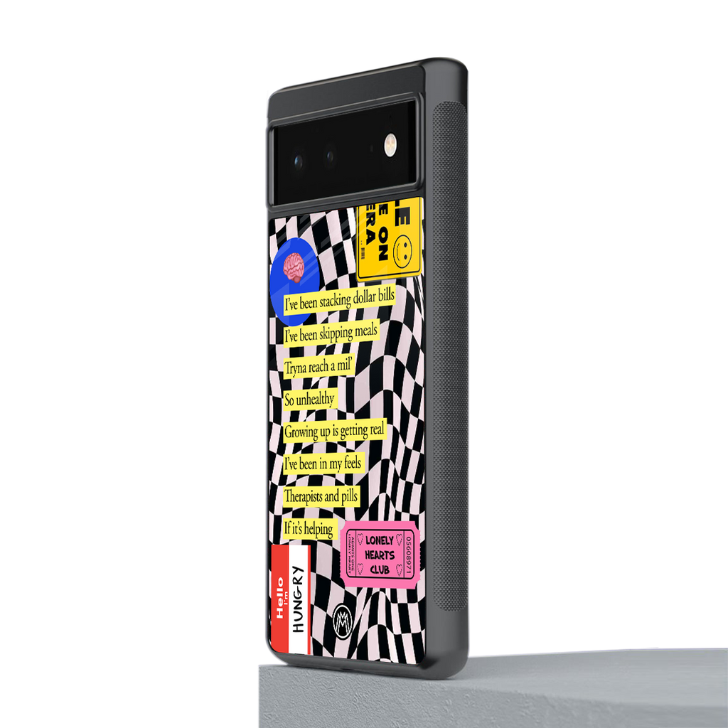 smile you're on camera back phone cover | glass case for google pixel 6
