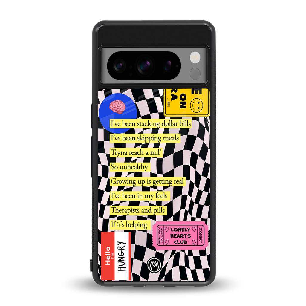smile you're on camera back phone cover | glass case for google pixel 8 pro