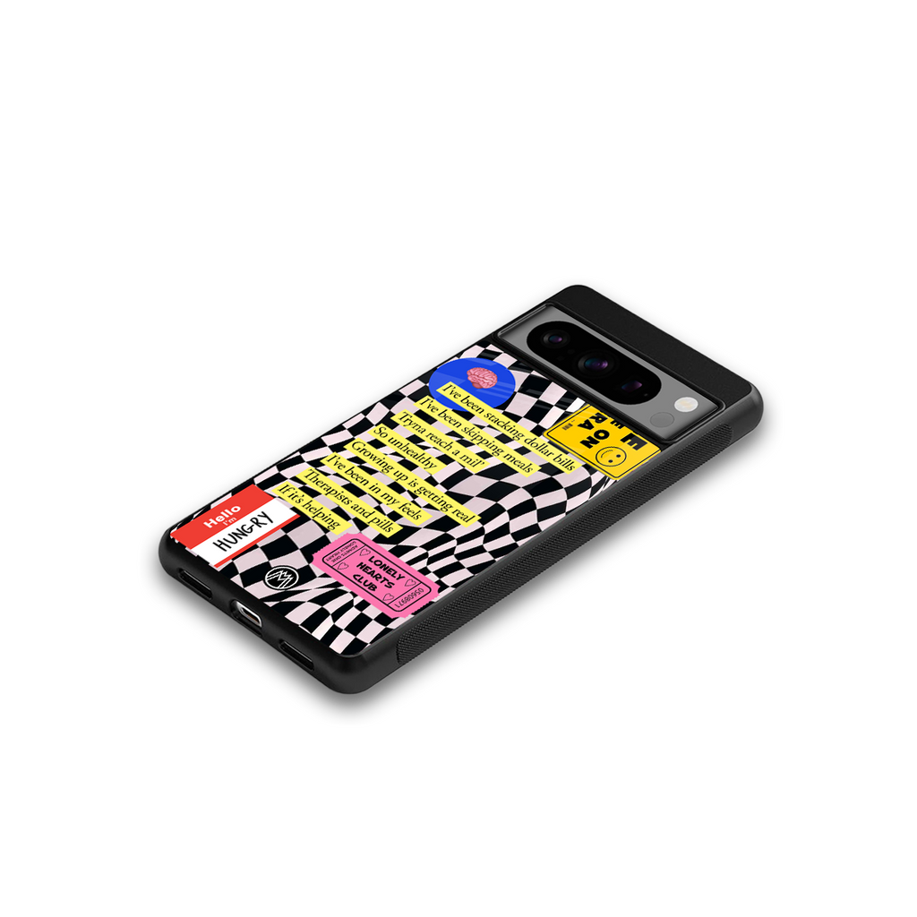 smile you're on camera back phone cover | glass case for google pixel 8 pro