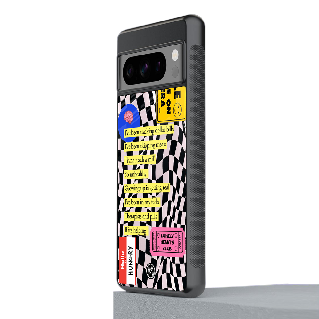 smile you're on camera back phone cover | glass case for google pixel 8 pro