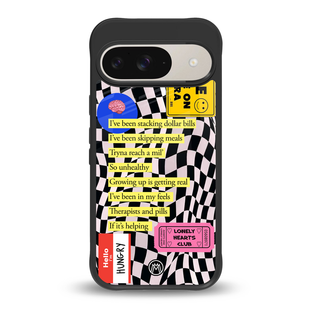 smile you're on camera back phone cover | glass case for google pixel 9