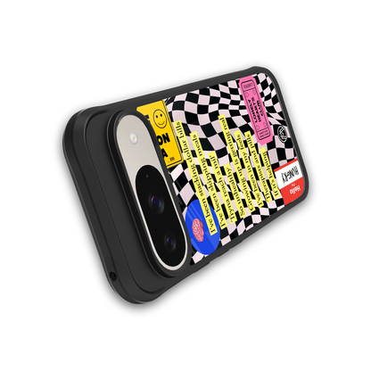 smile you're on camera back phone cover | glass case for google pixel 9