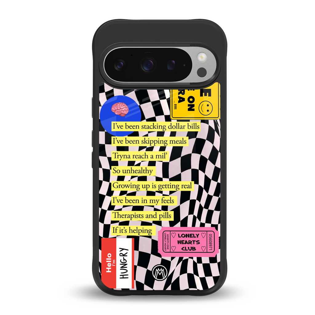 smile you're on camera back phone cover | glass case for google pixel 9 pro