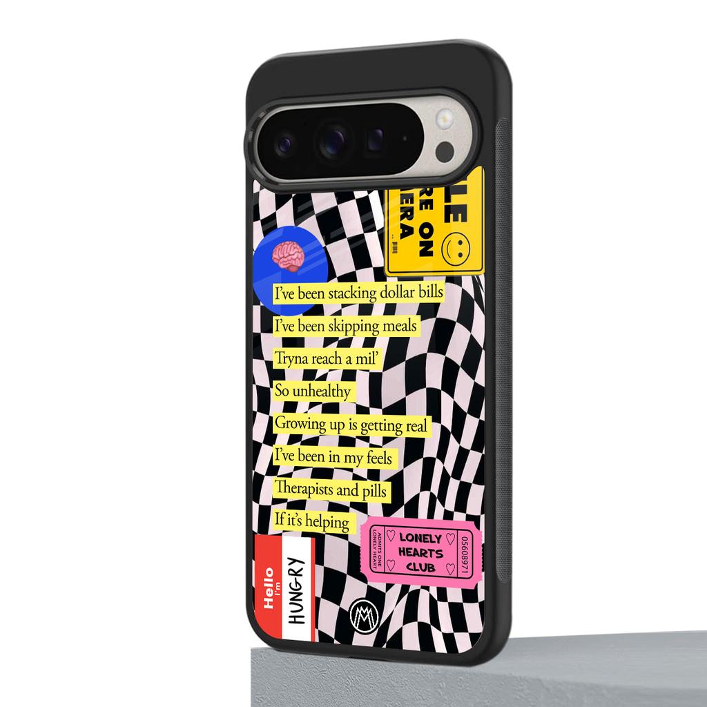 smile you're on camera back phone cover | glass case for google pixel 9 pro