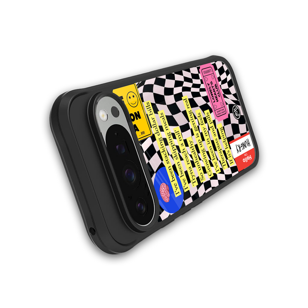 smile you're on camera back phone cover | glass case for google pixel 9 pro