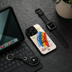 smile colourful back phone cover | glass case for iphone 16 plus