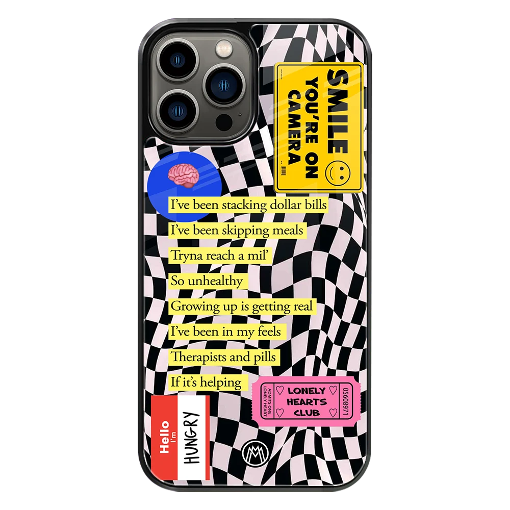 Premium Glass Back Mobile Phone Cover for iPhone, Samsung, OnePlus, Google Pixel, Redmi, Oppo, Vivo & Realme