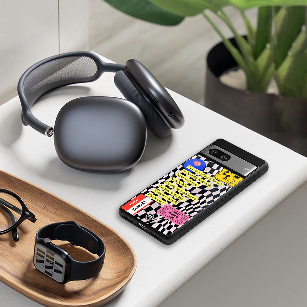 smile you're on camera back phone cover | glass case for iphone 16 plus