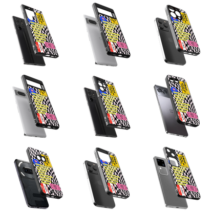 Durable Glass Back Mobile Case for iPhone, Samsung, OnePlus, Google Pixel, Redmi, Vivo, Oppo