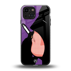 smoking batman back phone cover | glass case for iphone 13 mini