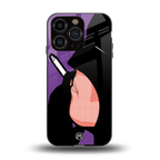 smoking batman back phone cover | glass case for iphone 13 pro