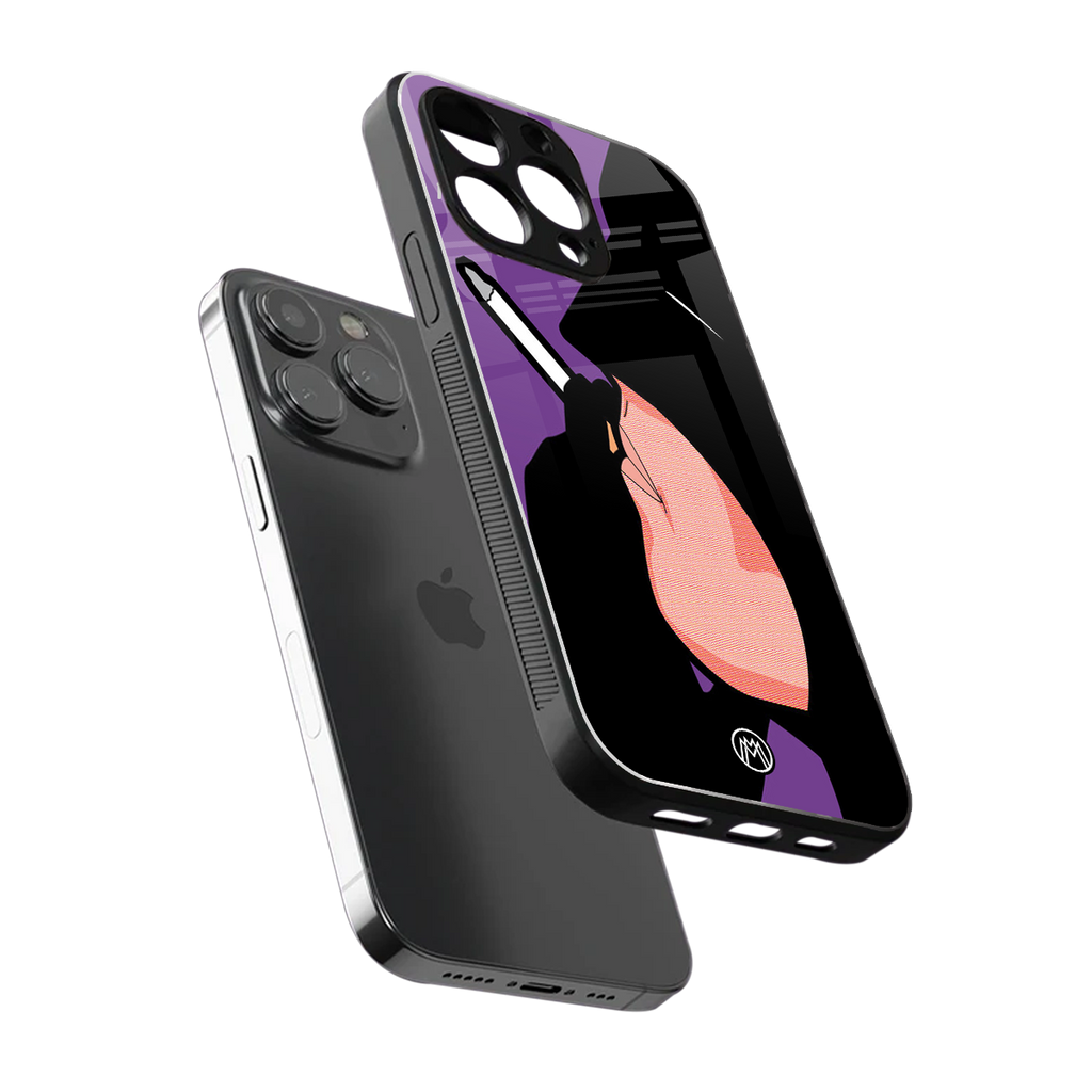 smoking batman back phone cover | glass case for iphone 13 pro