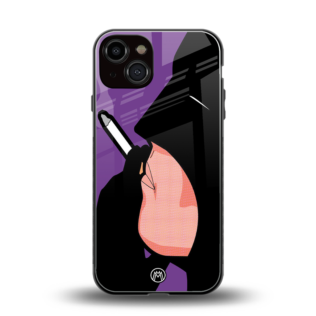 smoking batman back phone cover | glass case for iphone 13