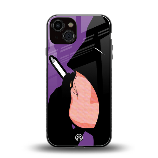 smoking batman back phone cover | glass case for iphone 13