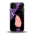 smoking batman back phone cover | glass case for iphone 14 plus