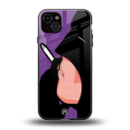 smoking batman back phone cover | glass case for iphone 14 plus
