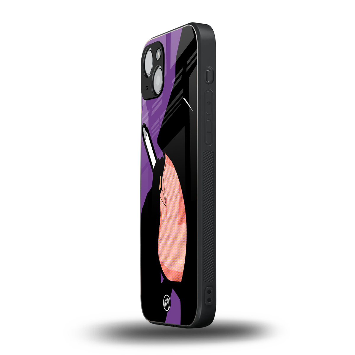smoking batman back phone cover | glass case for iphone 14 plus