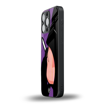 smoking batman back phone cover | glass case for iphone 14 pro max