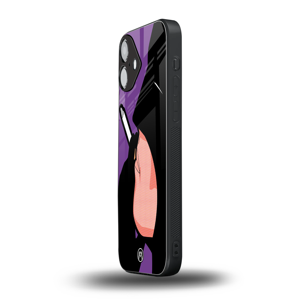 smoking batman back phone cover | glass case for iphone 16 plus