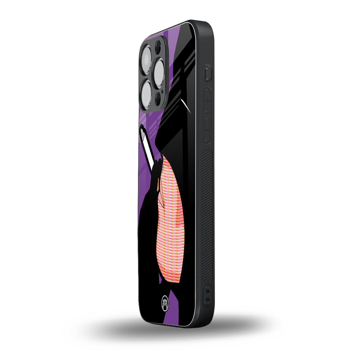 smoking batman back phone cover | glass case for iphone 16 pro max