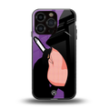 smoking batman back phone cover | glass case for iphone 16 pro