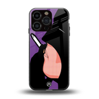 smoking batman back phone cover | glass case for iphone 16 pro