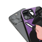 smoking batman back phone cover | glass case for iphone 14 pro max