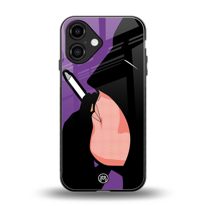 smoking batman back phone cover | glass case for iphone 16