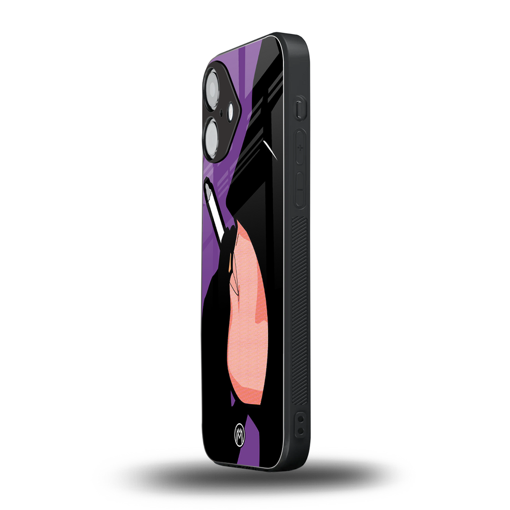 smoking batman back phone cover | glass case for iphone 16