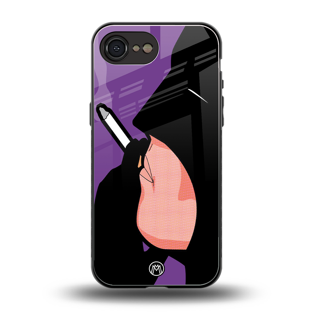 smoking batman back phone cover | glass case for iphone 16e