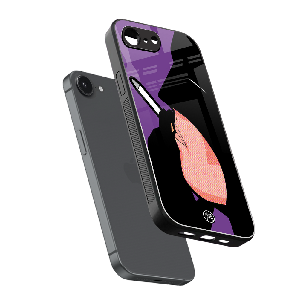 smoking batman back phone cover | glass case for iphone 16e