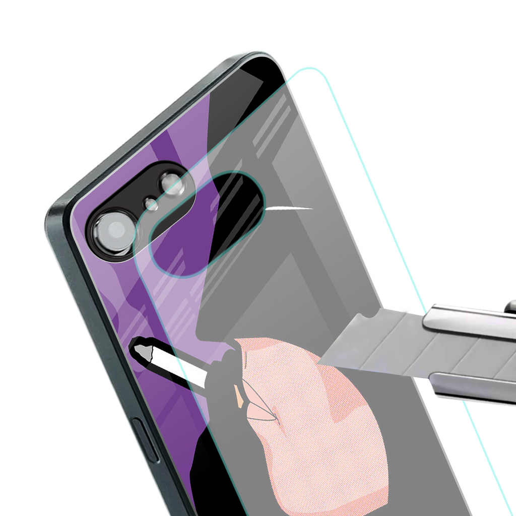smoking batman back phone cover | glass case for iphone 16e