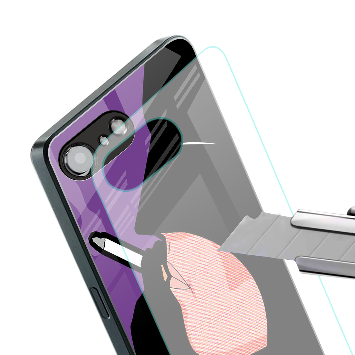 smoking batman back phone cover | glass case for iphone 16e