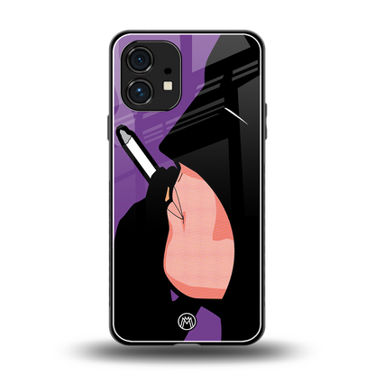 smoking batman back phone cover | glass case for nothing phone 1