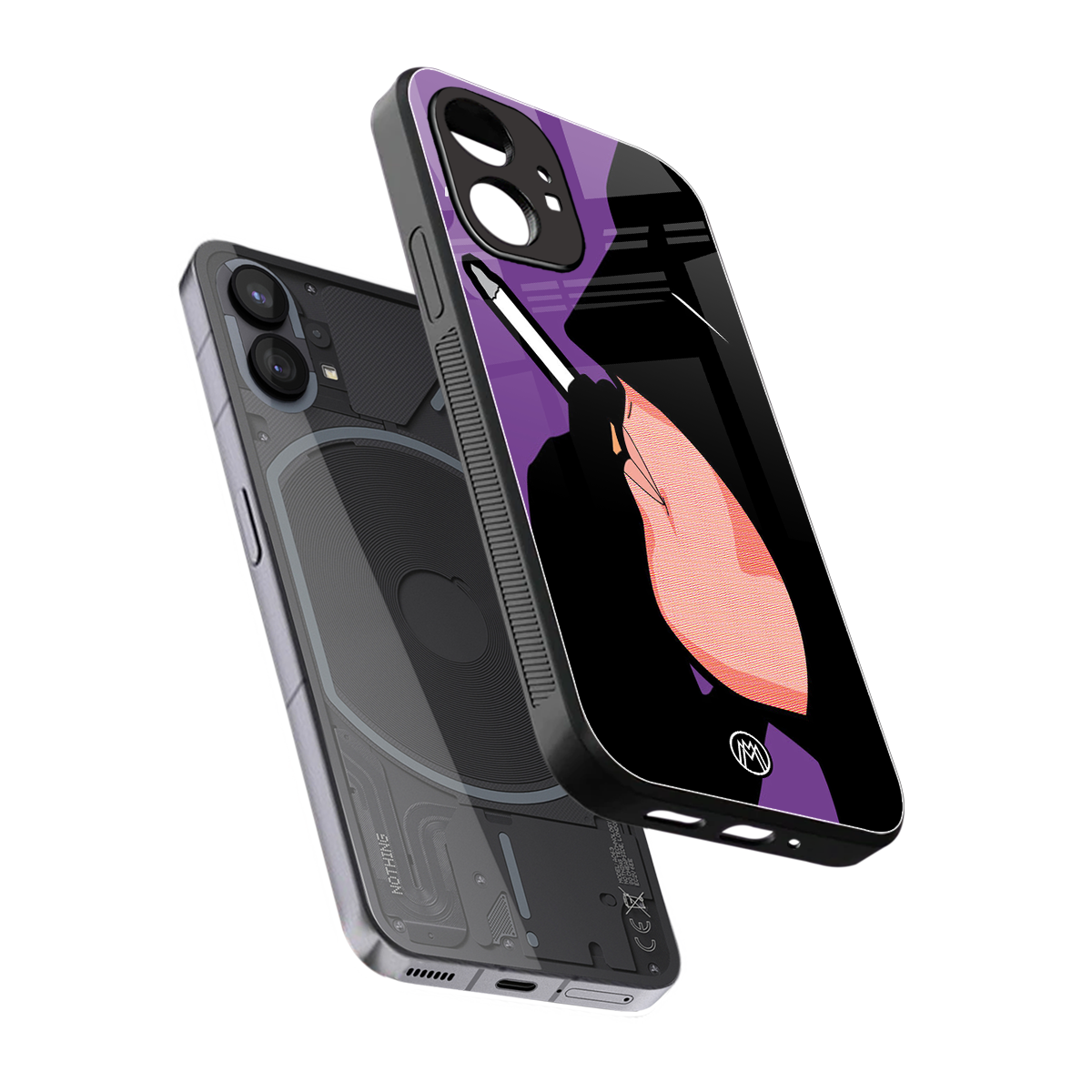 smoking batman back phone cover | glass case for nothing phone 1