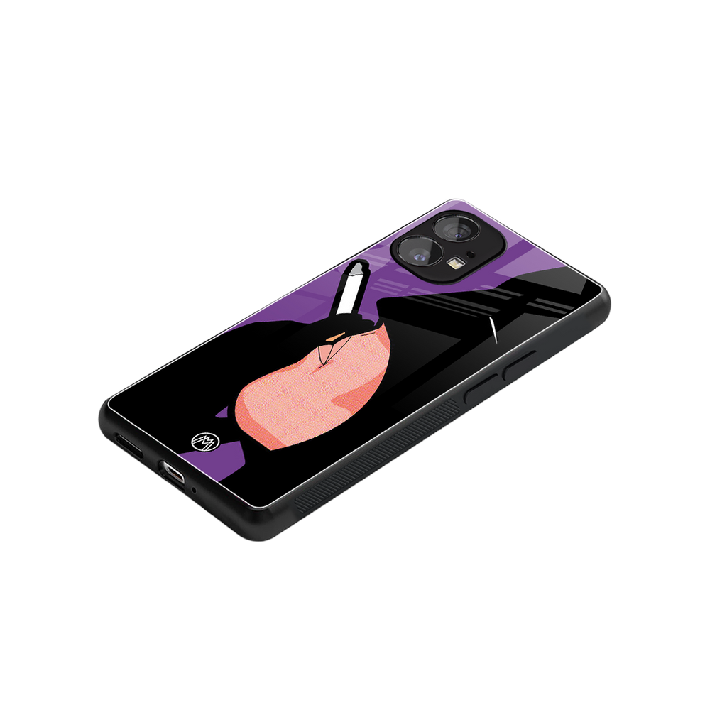 smoking batman back phone cover | glass case for nothing phone 1