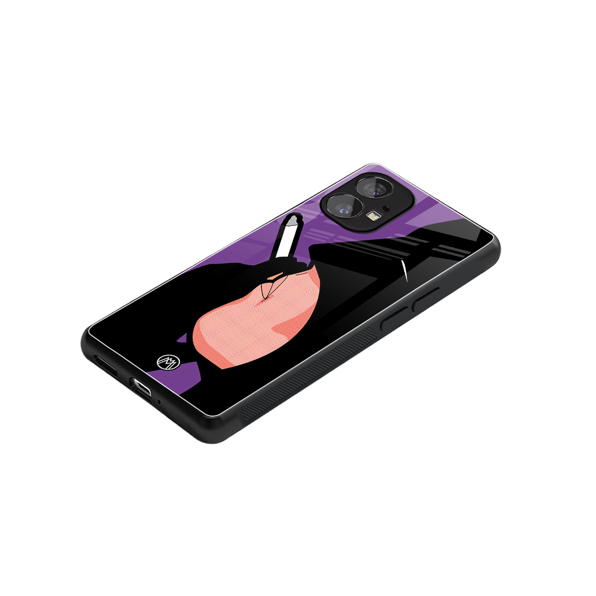 smoking batman back phone cover | glass case for nothing phone 1