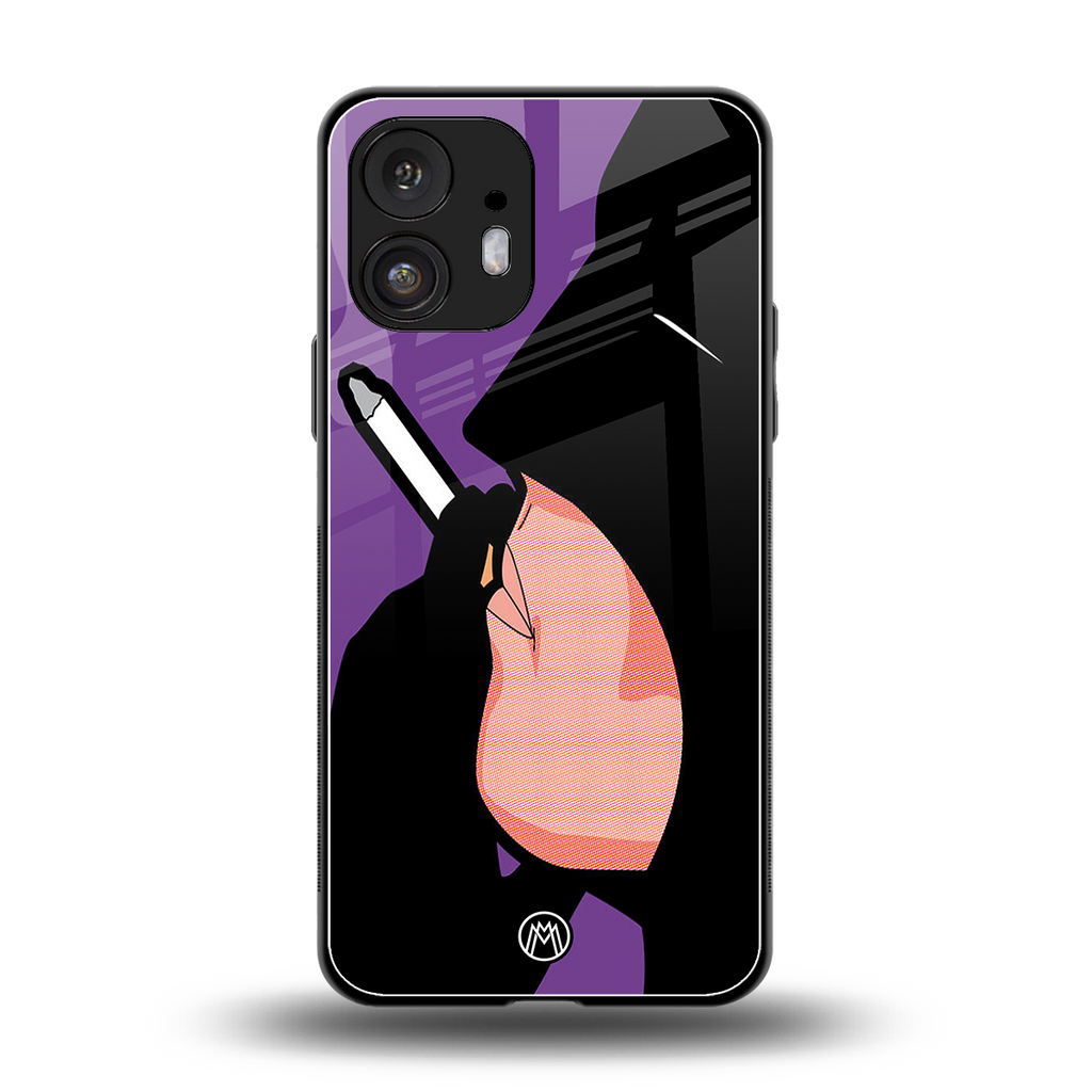 smoking batman back phone cover | glass case for nothing phone 2
