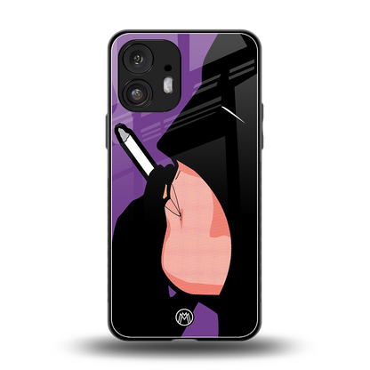 smoking batman back phone cover | glass case for nothing phone 2