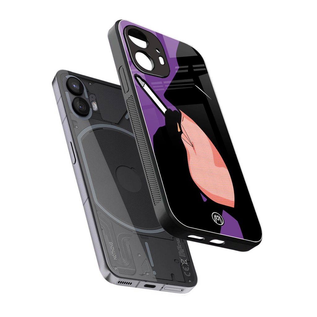 smoking batman back phone cover | glass case for nothing phone 2