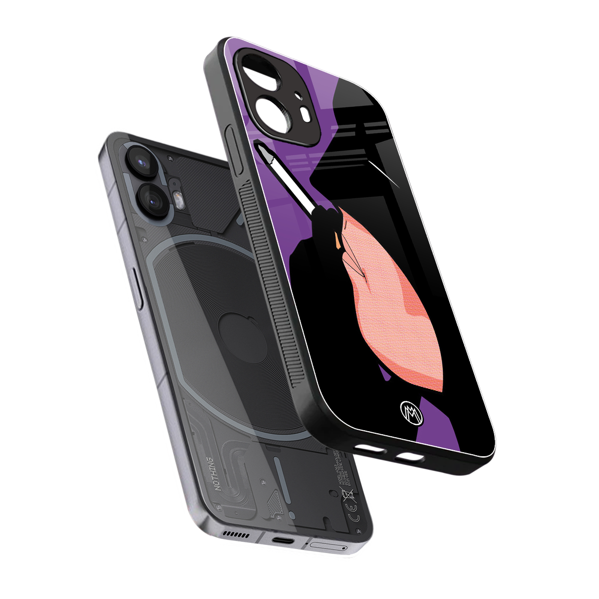smoking batman back phone cover | glass case for nothing phone 2