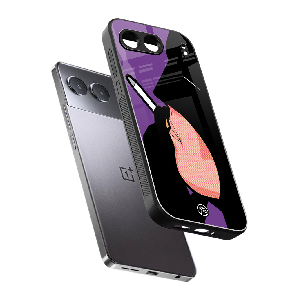 smoking batman back phone cover | glass case for oneplus nord 4