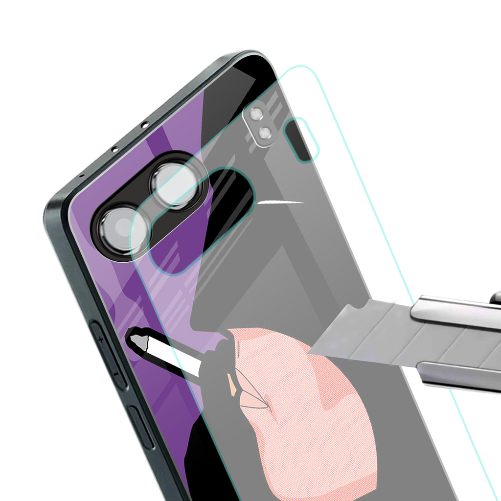 smoking batman back phone cover | glass case for oneplus nord 4