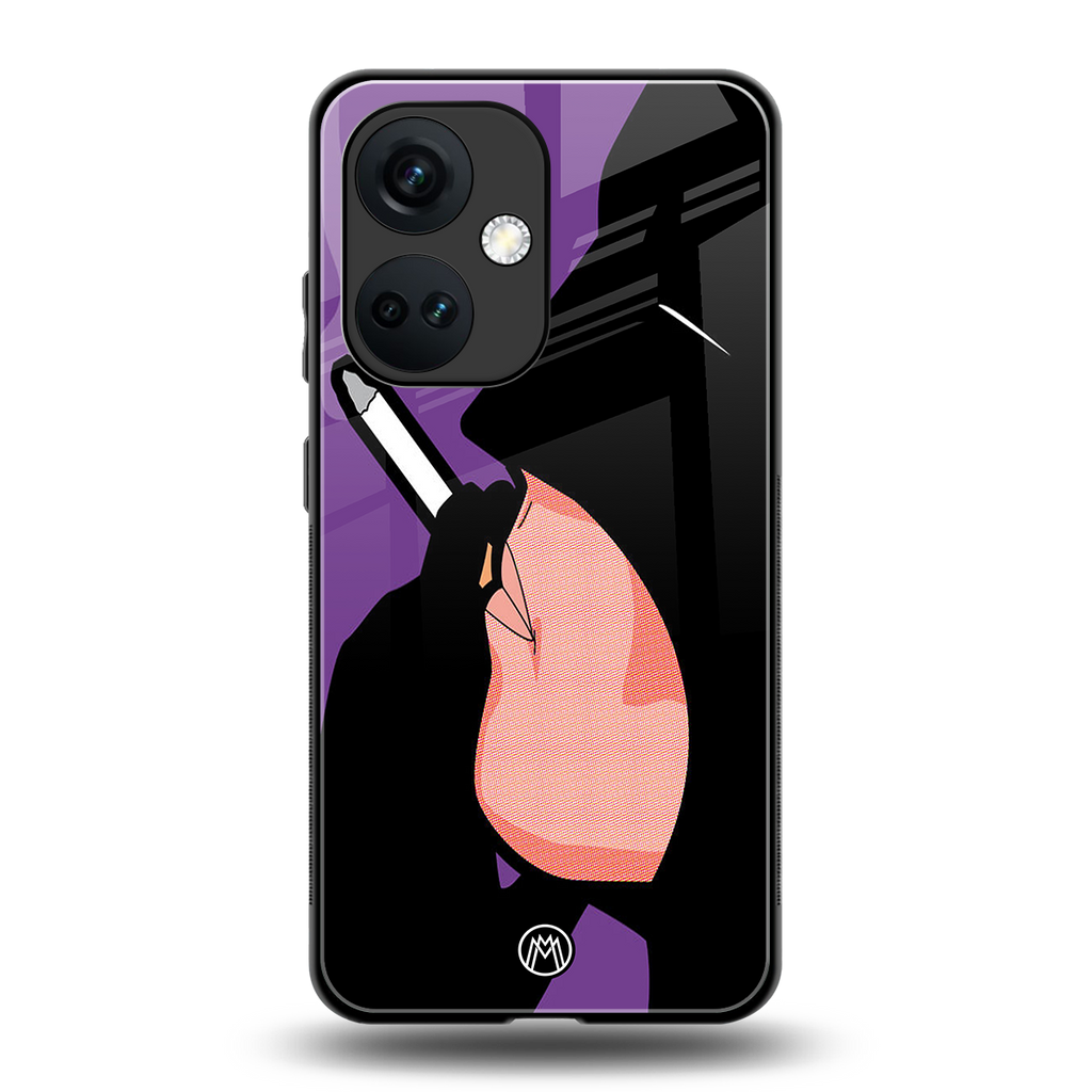 smoking batman back phone cover | glass case for oneplus nord ce 3