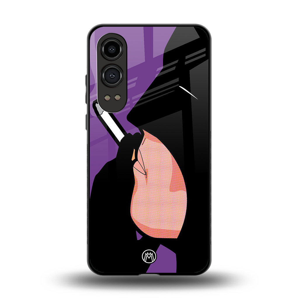 smoking batman back phone cover | glass case for oneplus nord ce 4 lite